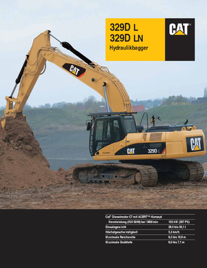 Excavatoare pe șenile Caterpillar 329D LN