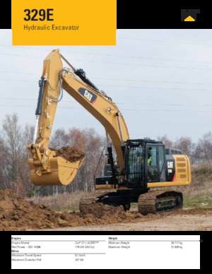 Excavatoare pe șenile Caterpillar 329E