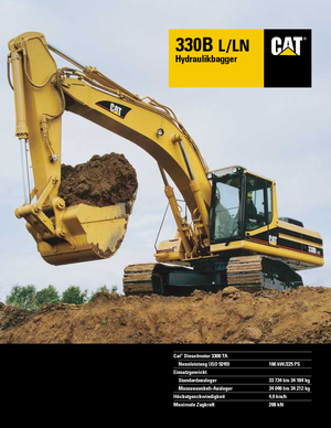 Excavatoare pe șenile Caterpillar 330 B LN