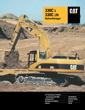 Excavatoare pe șenile Caterpillar 330 C LN