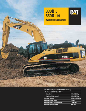 Excavatoare pe șenile Caterpillar 330D LN