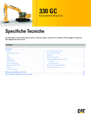 Excavatoare pe șenile Caterpillar 330 GC