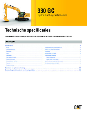 Excavatoare pe șenile Caterpillar 330 GC