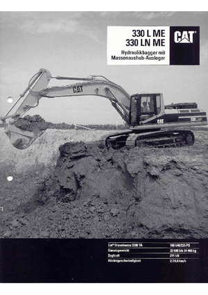 Excavatoare pe șenile Caterpillar 330 L N