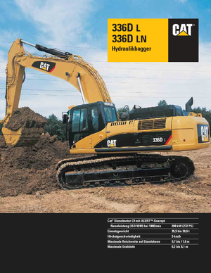 Excavatoare pe șenile Caterpillar 336D LN