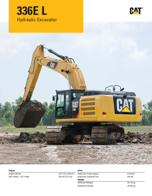 Excavatoare pe șenile Caterpillar 336E LN