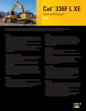 Excavatoare pe șenile Caterpillar 336F L XE