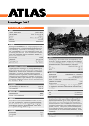 Excavatoare pe șenile Atlas 340 LC