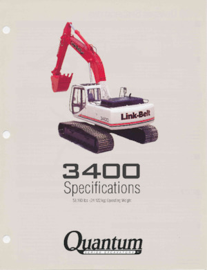 Excavatoare pe șenile Link-Belt 3400