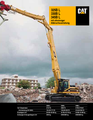 Excavatoare pe șenile Caterpillar 345 B L