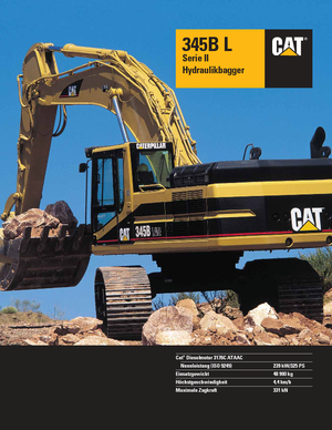 Excavatoare pe șenile Caterpillar 345 B L II