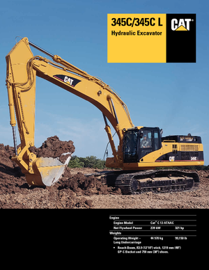 Excavatoare pe șenile Caterpillar 345 C L