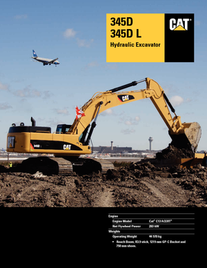 Excavatoare pe șenile Caterpillar 345D L