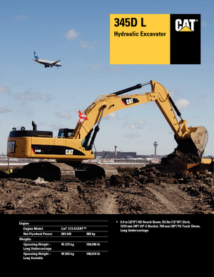 Excavatoare pe șenile Caterpillar 345D L