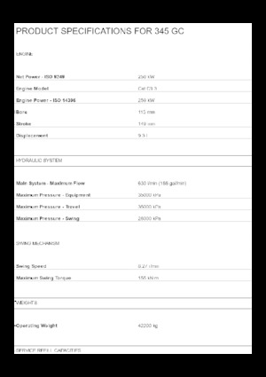 Excavatoare pe șenile Caterpillar 345 GC