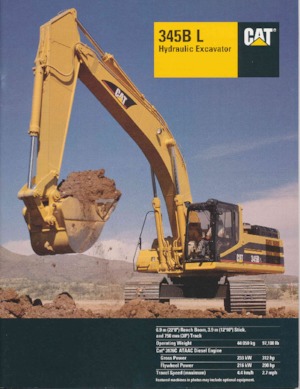 Excavatoare pe șenile Caterpillar 345B