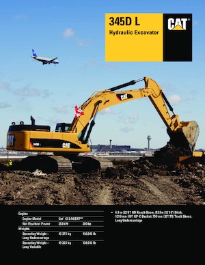 Excavatoare pe șenile Caterpillar 345D