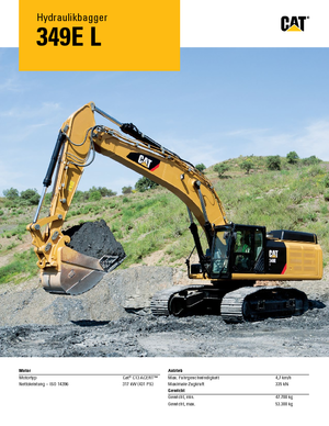 Excavatoare pe șenile Caterpillar 349E L