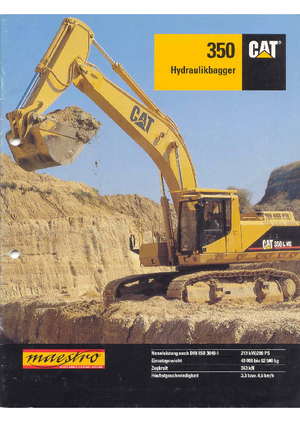 Excavatoare pe șenile Caterpillar 350 L