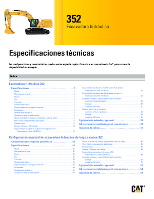 Excavatoare pe șenile Caterpillar 352