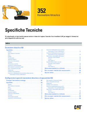 Excavatoare pe șenile Caterpillar 352