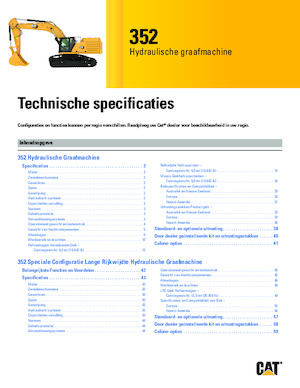 Excavatoare pe șenile Caterpillar 352