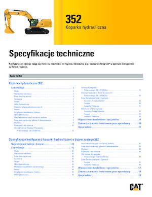 Excavatoare pe șenile Caterpillar 352
