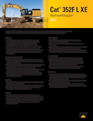 Excavatoare pe șenile Caterpillar 352F XE
