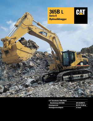 Excavatoare pe șenile Caterpillar 365 B L II