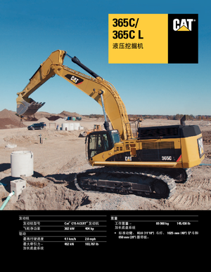 Excavatoare pe șenile Caterpillar 365C L
