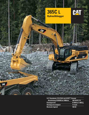 Excavatoare pe șenile Caterpillar 365C L