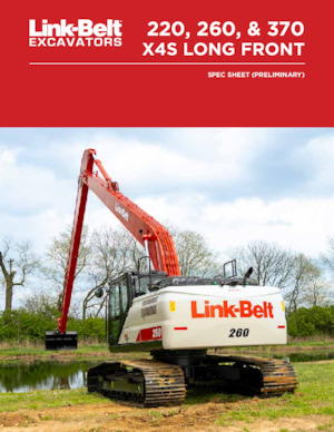 Excavatoare pe șenile Link-Belt 370 X4S Long Front