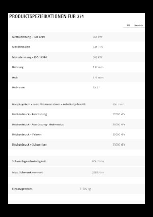 Excavatoare pe șenile Caterpillar 374