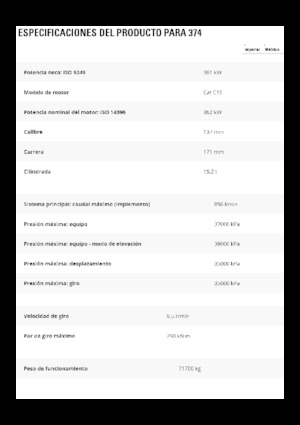 Excavatoare pe șenile Caterpillar 374