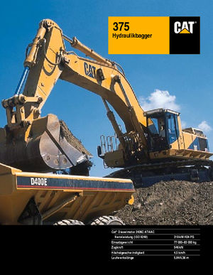 Excavatoare pe șenile Caterpillar 375 L