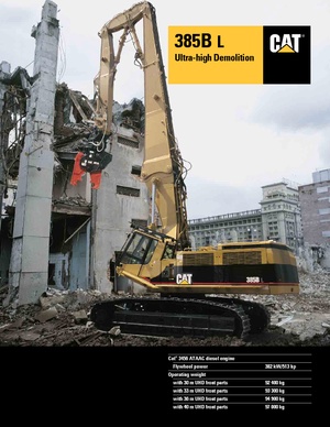 Excavatoare pe șenile Caterpillar 385 B L