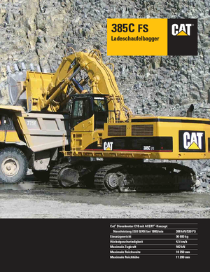 Excavatoare pe șenile Caterpillar 385C FS