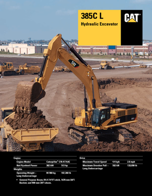 Excavatoare pe șenile Caterpillar 385C L