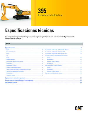 Excavatoare pe șenile Caterpillar 395