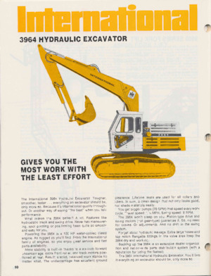 Excavatoare pe șenile International Harvester 3964