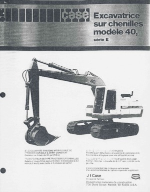 Excavatoare pe șenile Case 40E