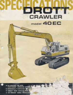 Excavatoare pe șenile Drott 40EC