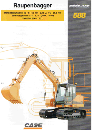 Excavatoare pe șenile Case Poclain 588 CK