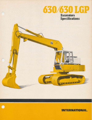 Excavatoare pe șenile International Harvester 630