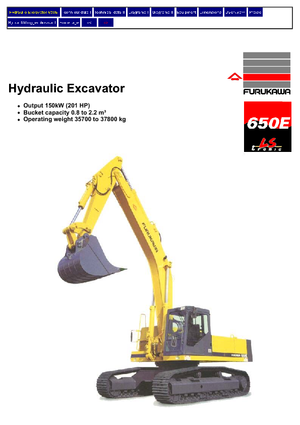 Excavatoare pe șenile Furukawa 650 E-LC