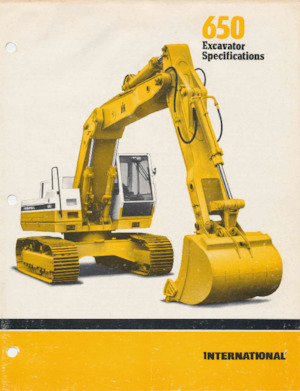 Excavatoare pe șenile International Harvester 650