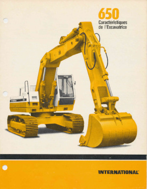 Excavatoare pe șenile International Harvester 650