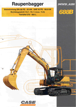 Excavatoare pe șenile Case Poclain 688 B CK