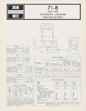 Excavatoare pe șenile Bucyrus 71-B