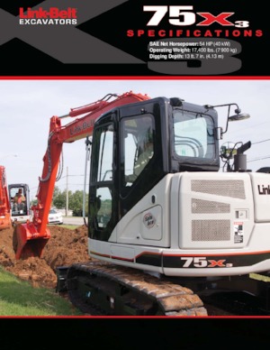 Excavatoare pe șenile Link-Belt 75 X3 Spin Ace